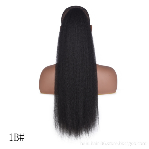 Synthetic Hair Ponytails Extension Afro Yaki Drawstring Curly Hair Ponytail Natural Hair